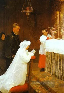 first communion Painting - First Communion 1896 Pablo Picasso